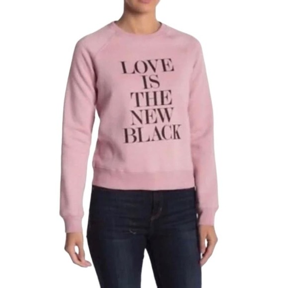 Rebecca Minkoff Tops - NWT Rebecca Minkoff LITNB Sweatshirt in Pink/Black